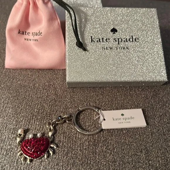 Kate Spade ❤️ Maryland Crab 🦀🦀🦀 Keychain / Bag Charm ~NWT - Picture 3 of 9